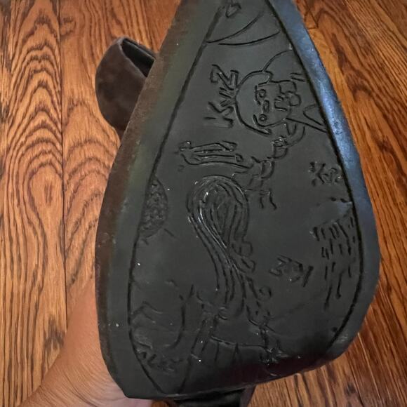 Kathy Van Zeeland Gray Faux Suede Embellished Ankle Booties Size 9M 4.2in Heel - Picture 7 of 16